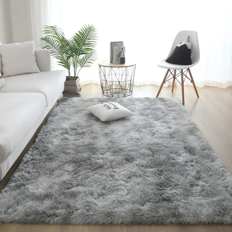 Fluffy White Carpet for Living Room Bedroom & Kids Room Non-Slip Large Rug