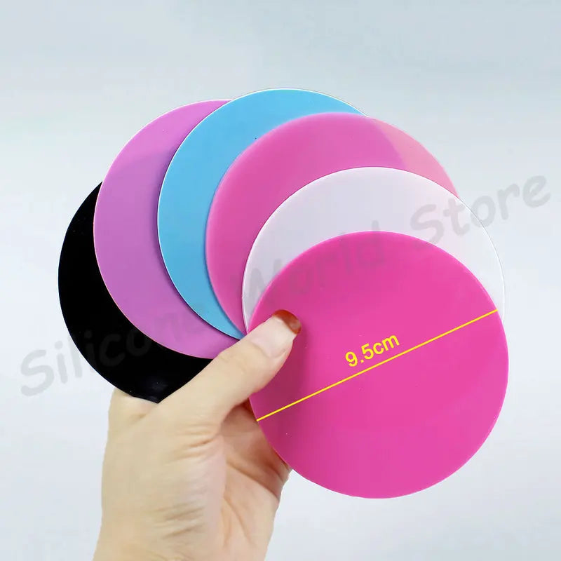 Silicone Paint Mixing Palette Mat for Nail Art & Craft DIY 9.5cm