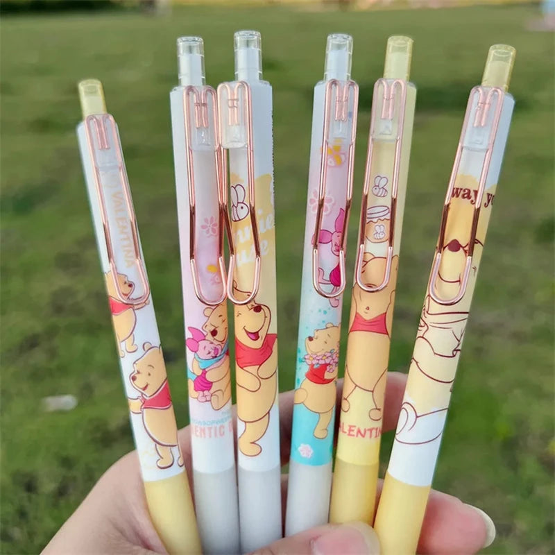 Anime Winner Pooh Bear Gel Pen Set - Kawaii Student Stationery & Gift