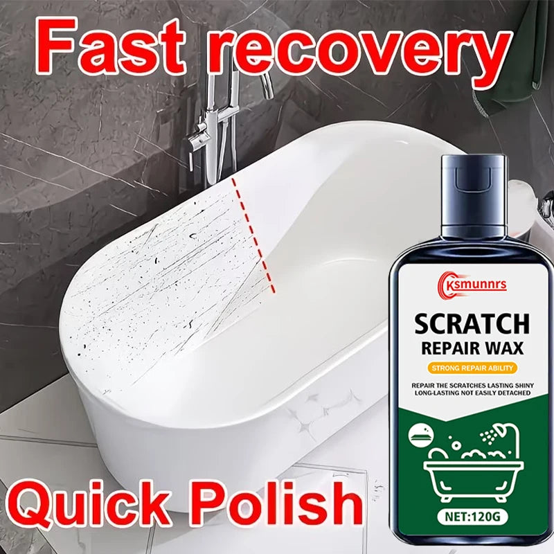 Multi-Purpose Surface Repair Wax for Bathtubs Sinks & Metal Surfaces - Scratch & Shine Restorer