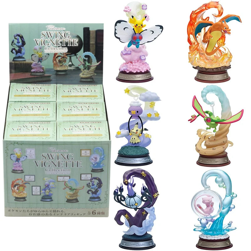 Anime Figures Blind Box Set - Pikachu Eevee Snorlax Toy Collection