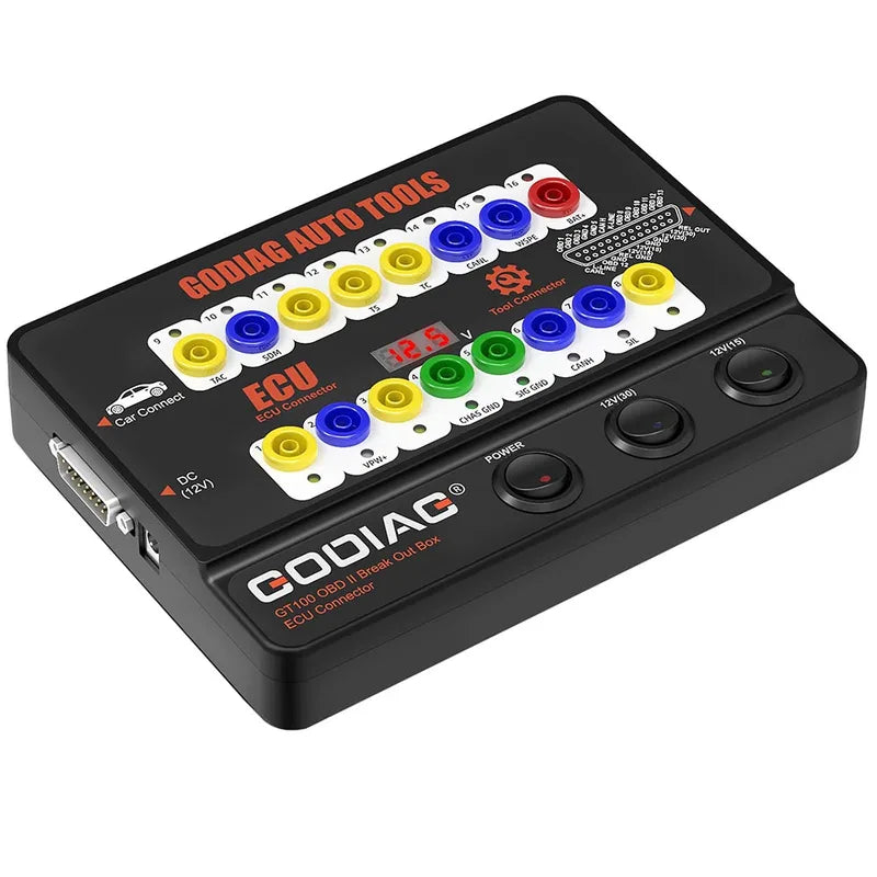 OBDII Breakout Box ECU Diagnostic Connector for Car Communication & Maintenance