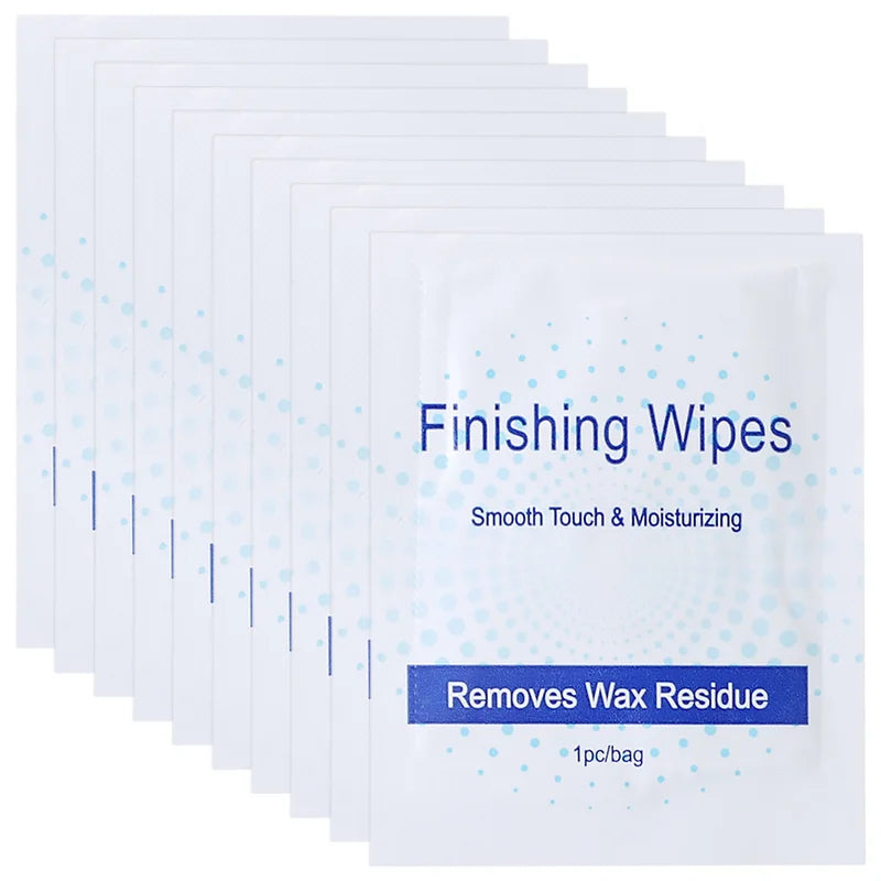 Hair Removal Wax Residue Cleaning Wipes Pack of 50 for Body & Face