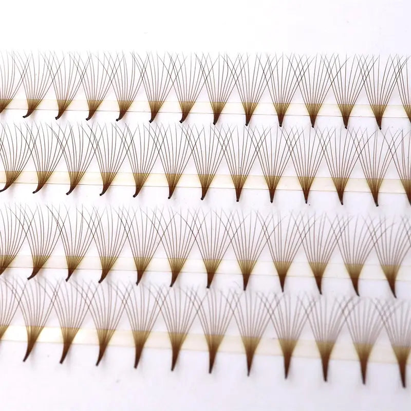 500-Piece Premade Volume Eyelash Fans - Soft Cashmere, Ultra Speed, Pointed Base