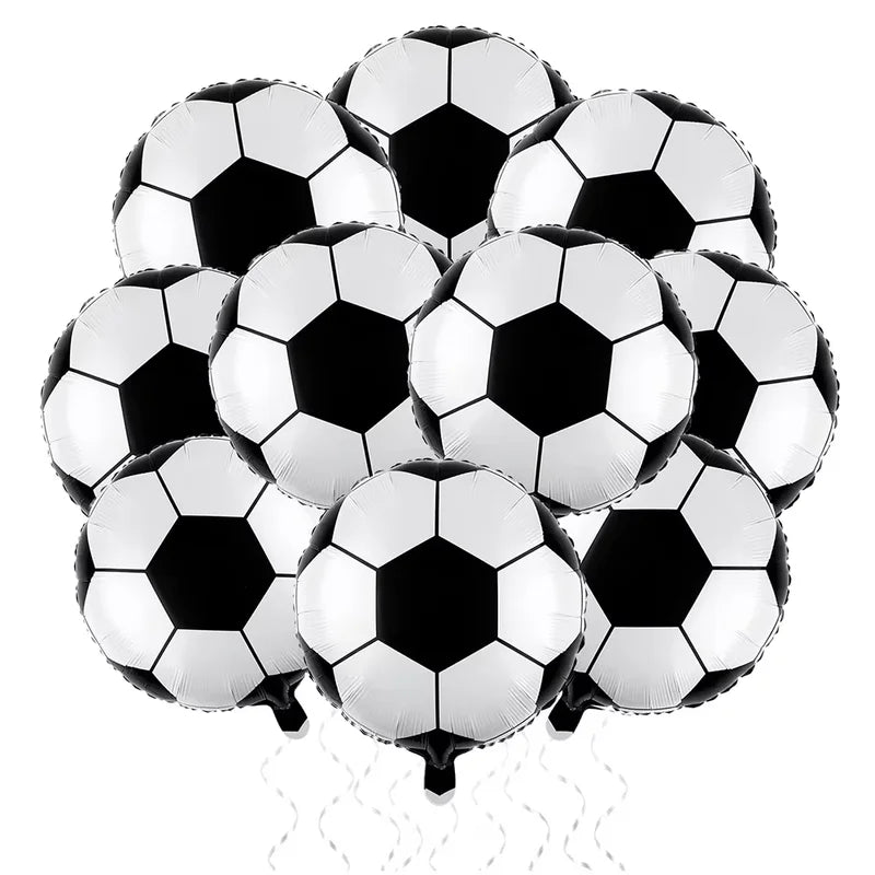 10 Pcs 18-Inch Sports Balls Party Supplies for Kids' Birthdays - Baseball, Golf, Rugby, Volleyball