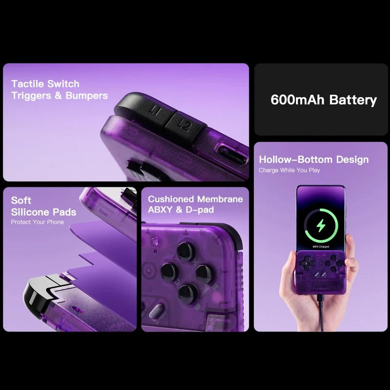 Wireless Game Controller for Retro Gaming & Mobile Emulators, Portable Gamepad