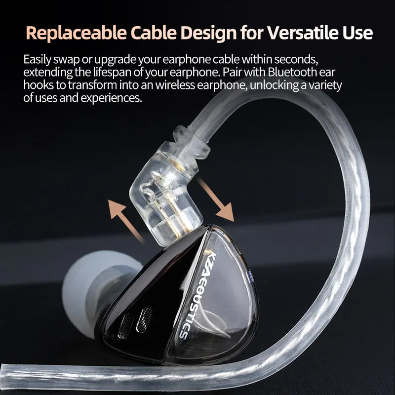 KZ Libra X In-Ear Earphones HiFi Dynamic Headset with Replaceable Cable