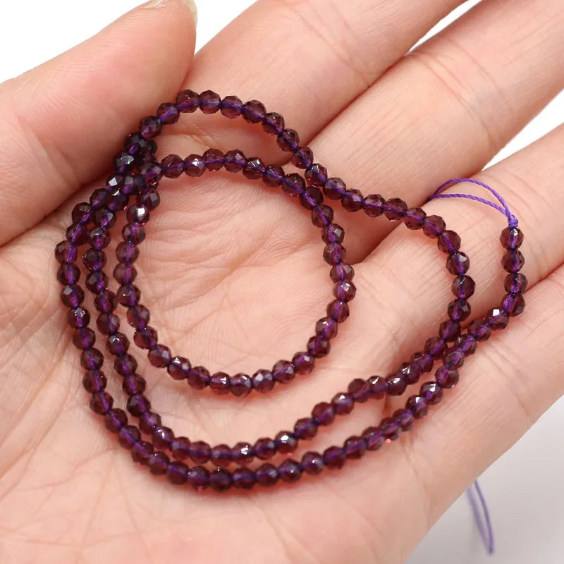 125pcs Spinel Crystal Beads Jewelry Making Supplies 3mm Loose Beads DIY Accessories
