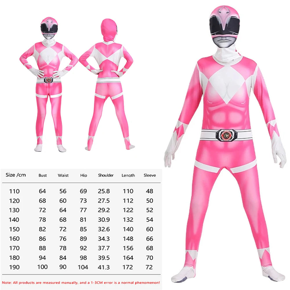 Superhero Cosplay Costume Jumpsuit Mask Set for Halloween & Parties