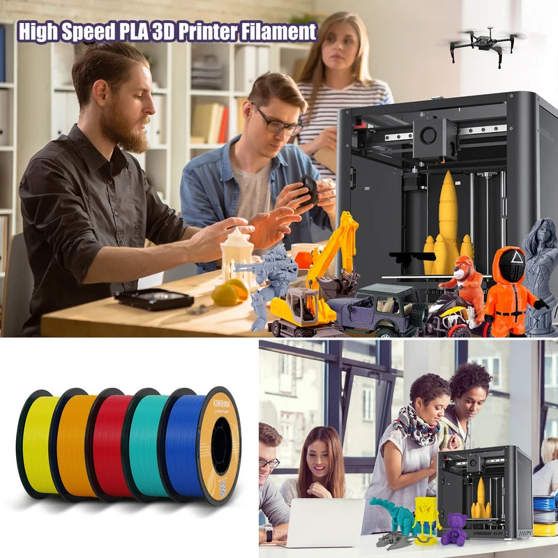 High Speed 3D Printer Filament PLA 1.75mm for FDM 3D Printing 5/10KG