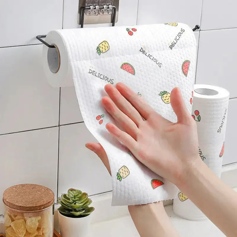 400Pcs Reusable Kitchen Paper Towels - Wet & Dry Multi-Purpose Cleaning Cloths