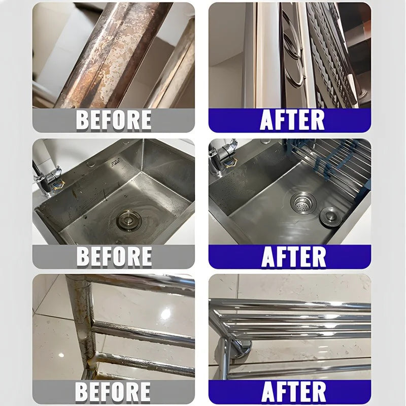 Multi-Functional Metal Polishing Wax for Chrome and Stainless Steel Restoration