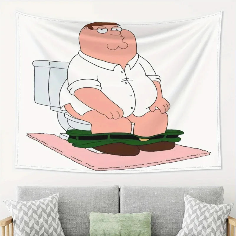 Peter Griffin Tapestry Wall Art for Man Caves & Game Rooms - Multiple Sizes