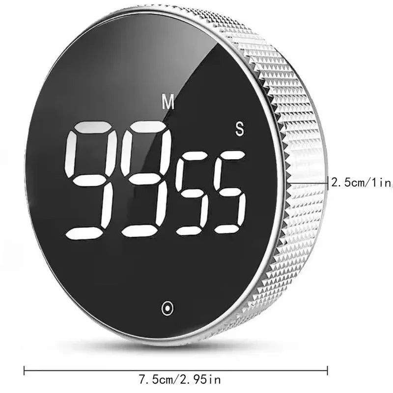 Digital Kitchen Timer with Magnetic Visual Display Large LED Reminder for Cooking and Fitness