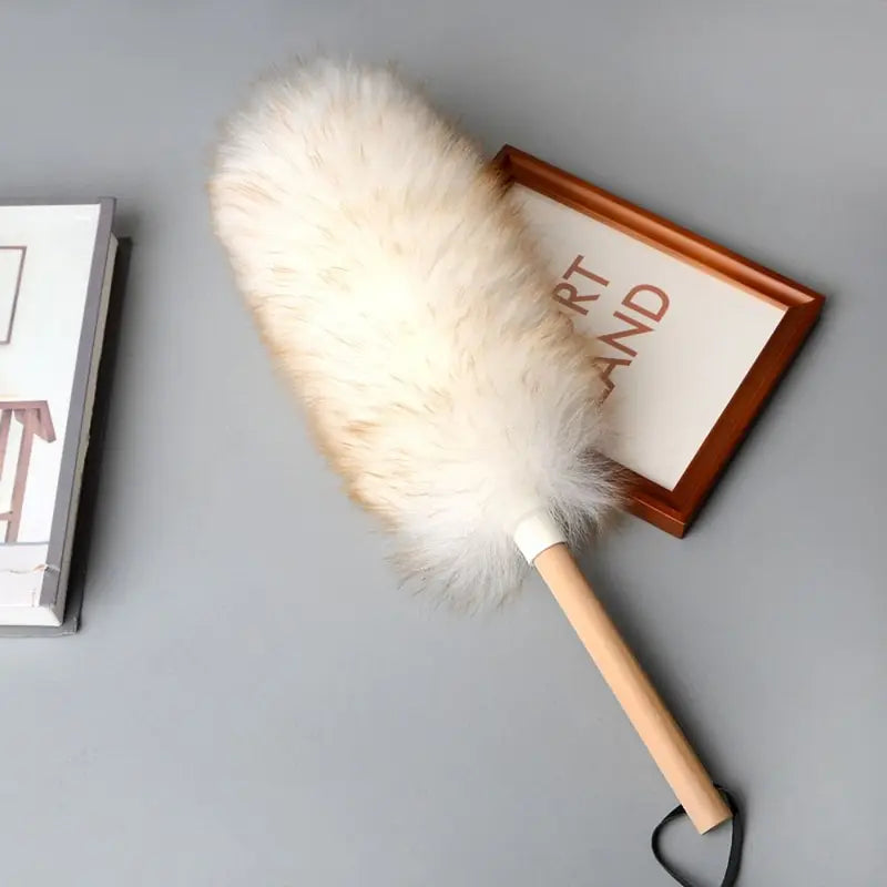 Super Soft Wool Duster for Household & Car Cleaning - Washable Dusting Brush