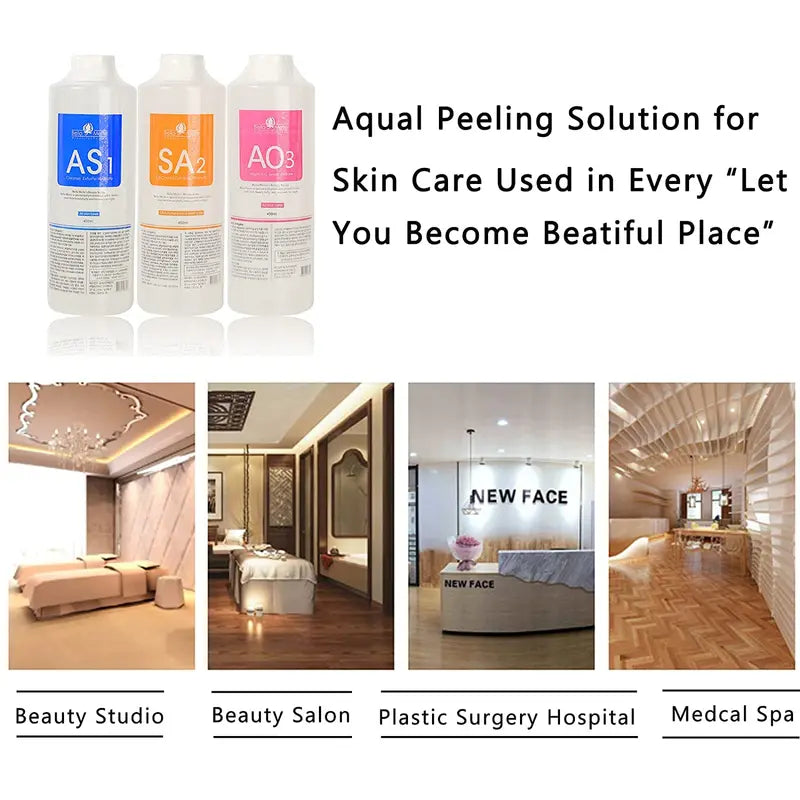 3-Pack 1200ML Hydrating Liquid Face Serum Set for SkinCare & Deep Cleaning