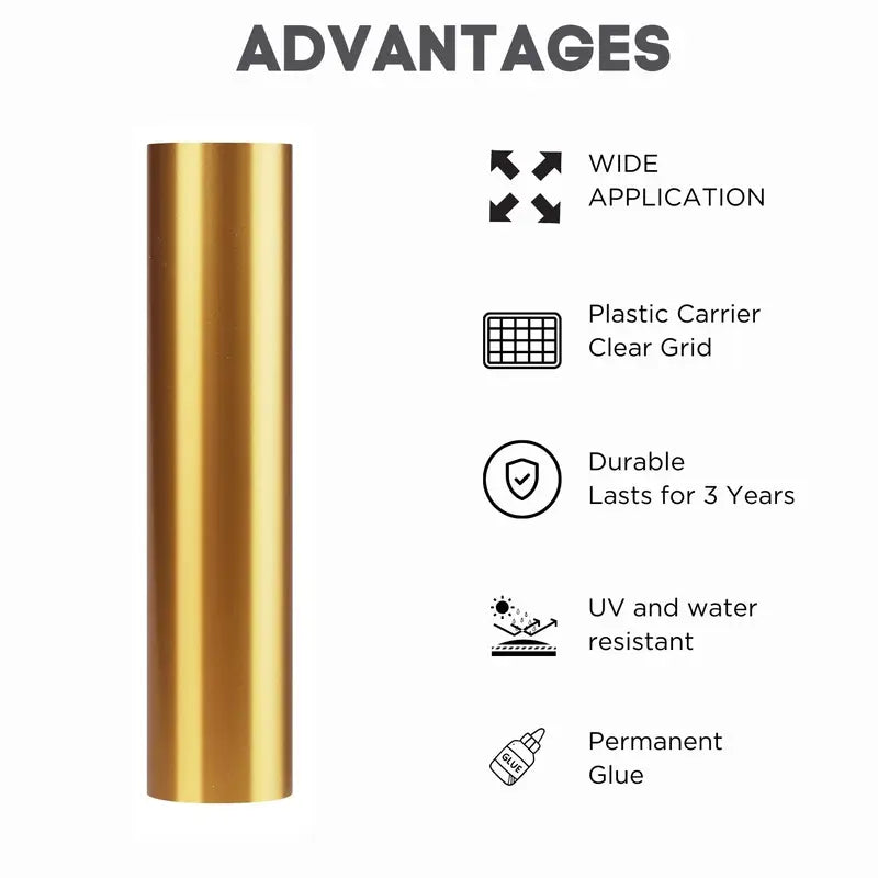 Vinyl Stickers for Crafting and DIY Projects - Permanent Adhesive Vinyl Roll