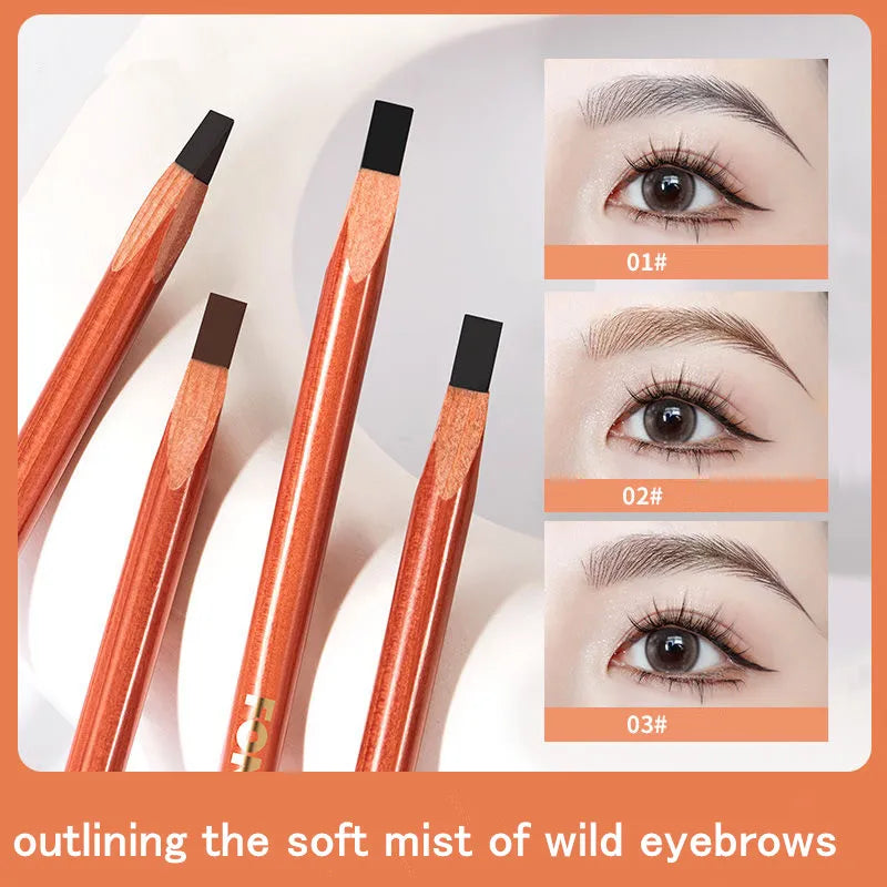 Matte Waterproof Eyebrow Pencil Microblading Definer - Natural Finish, Easy to Apply