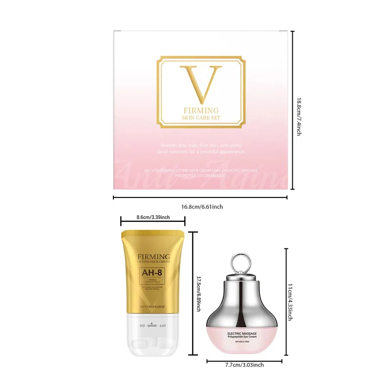 Face Firming Care Kit for Eye and Neck Tightening Anti-Aging Skin Set