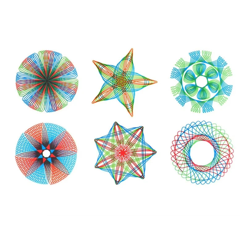 Spirograph Drawing Toy Set for Kids & Students Educational Art Crafts Gears & Stencils