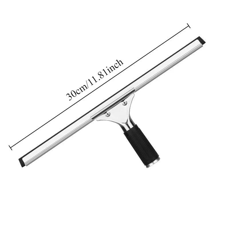 Glass Cleaning Squeegee with Rubber Blade for Windows Shower Bathroom Car - 25/30/35/40cm