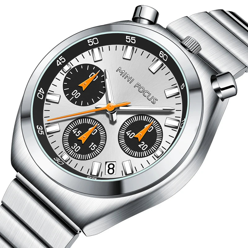 Luxury Women's Quartz Watch with Stainless Steel Strap - Multifunctional Business Style