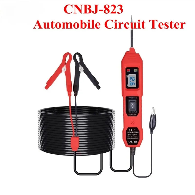 Automotive Circuit Tester with Voltage Display and LED Light - Car Electrical Probe Kit