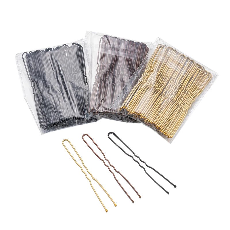 50pcs U-Shape Hair Pins and Clips for Women and Girls Hair Accessories