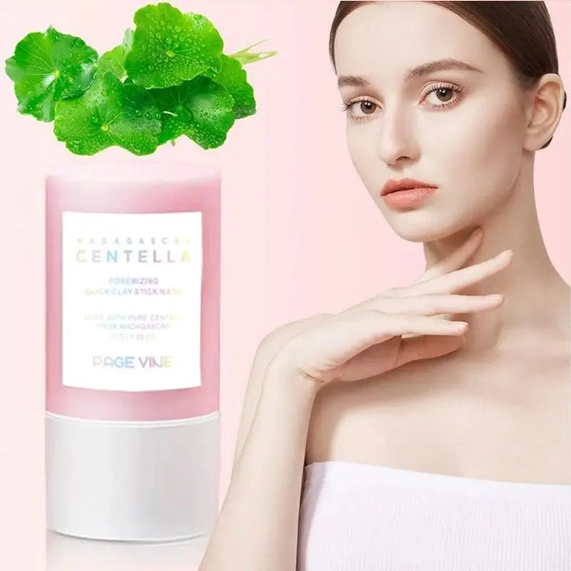 Pink Salt Facial Cleansing Mud Stick - Deep Pore Detox & Skin Softening
