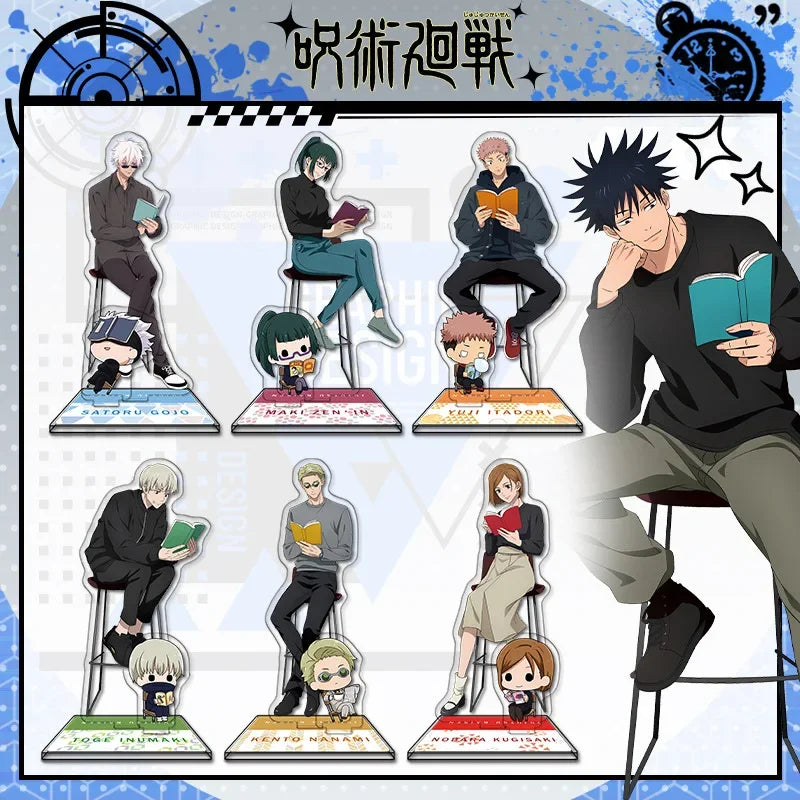 Anime Jujutsu Kaisen Acrylic Stand Gojo Satoru Figures Miniatures Manga Figurines Model Toys GK Ornaments Decoration