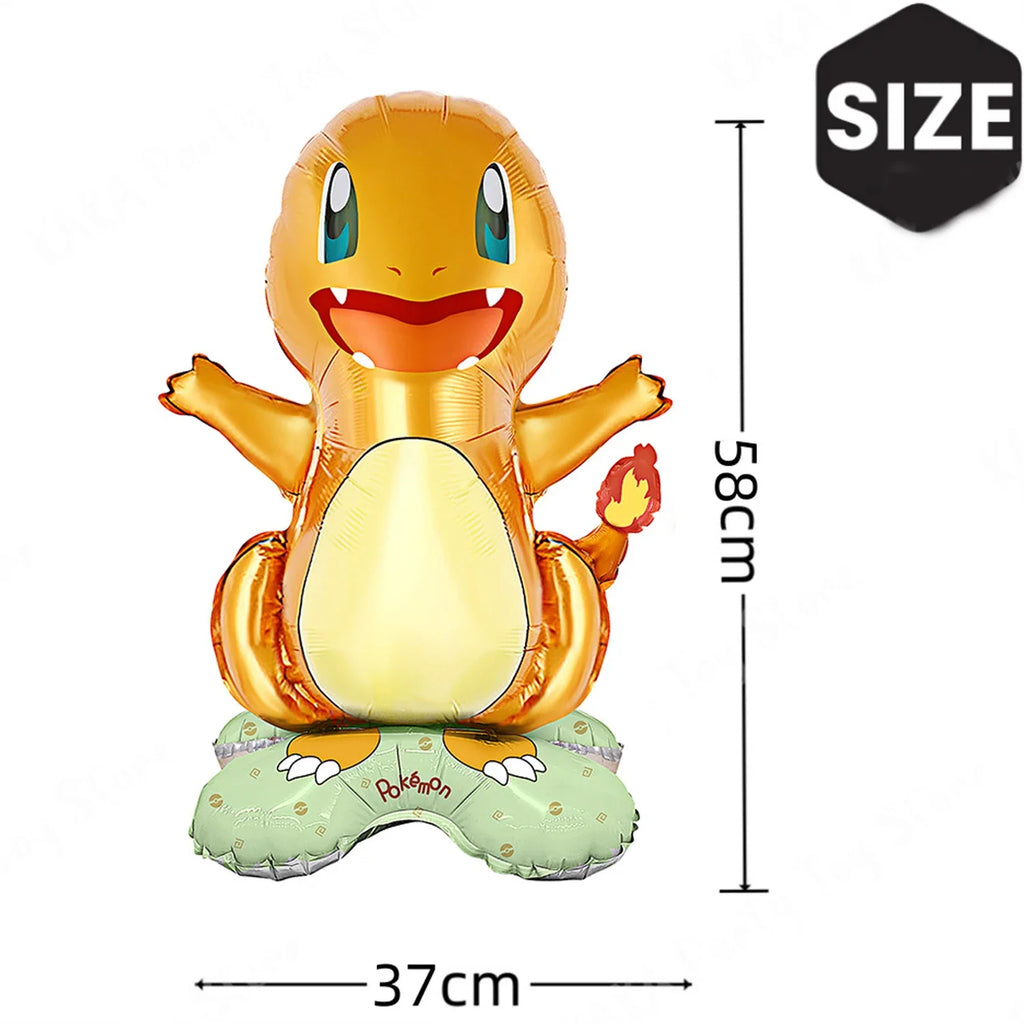 Pokemon Balloon Set for Kids Party - Pikachu Squirtle Bulbasaur Foil Decorations