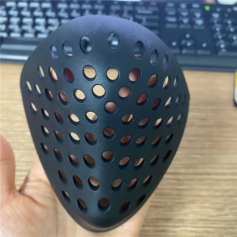 Black Silicone Half Face Shell Cover Mask for Halloween Cosplay - Spider Face