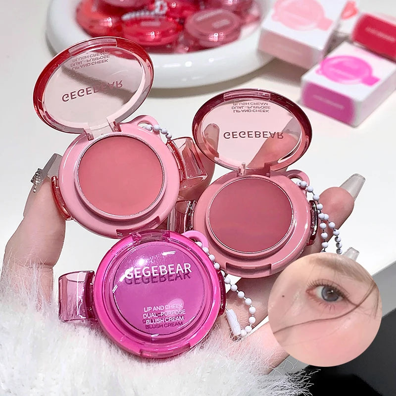 Multi-Use Lip & Cheek Cream Blush - Matte Lipstick & Rouge Makeup