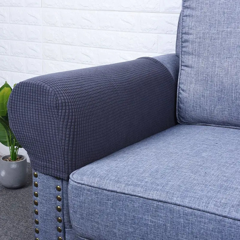 Stretch Armrest Covers for Sofa and Chair - Protectors for Furniture Set of 2
