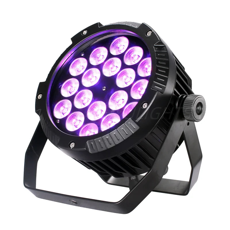 IP65 Waterproof LED Par Light 18x18W RGBWA UV Stage Effect Outdoor DJ Equipment
