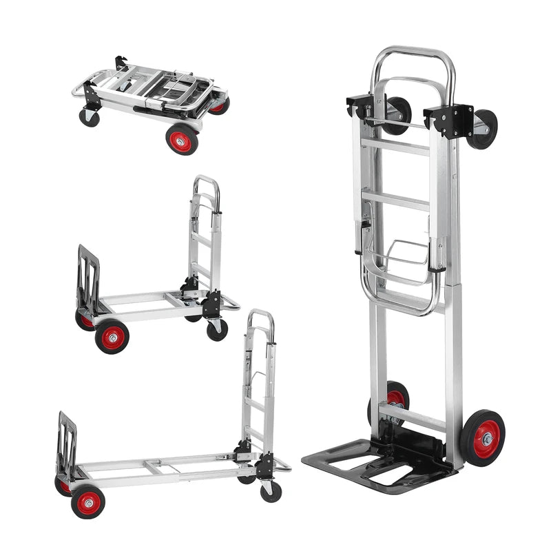 400 lbs Folding Hand Truck Dolly Utility Cart with Wheels for Moving & Warehouse