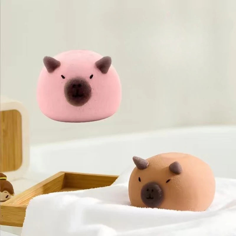 Super Soft Capybara Bath Sponge Ball for Face and Body Cleaning