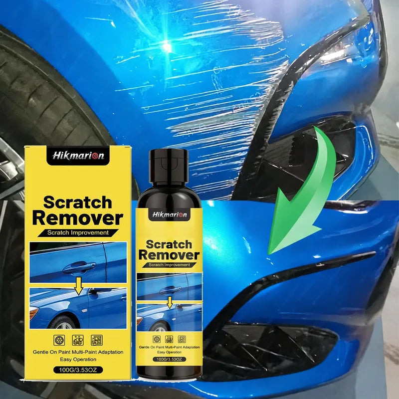 Car Scratch Remover Kit with Polishing Compound & Sponge - Auto Paint Repair