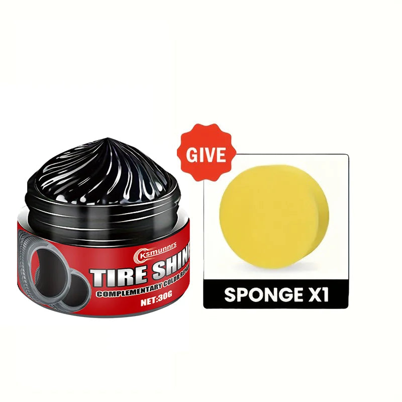 Long-Lasting Black Tire Wax for Motorcycle and Bicycle Plastic Parts Gloss & Scratch Coverage