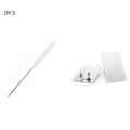 2PC Stainless Steel Makeup Palette Tray and Spatula Set for Cosmetic Mixing
