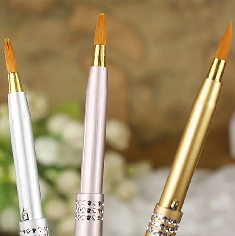 5Pcs Lip Brush Set - Portable Retractable Makeup Brushes for Women