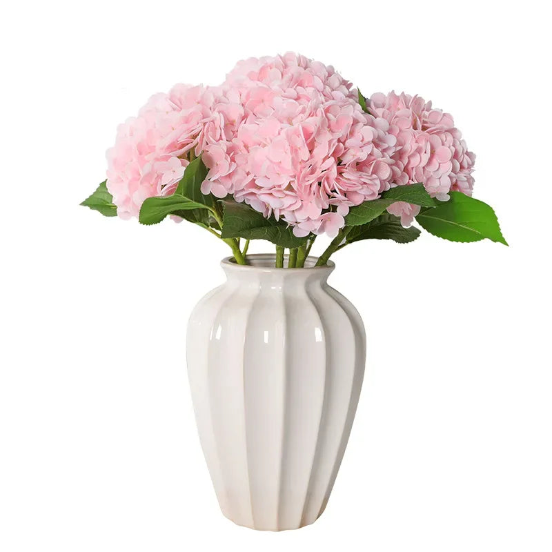 Large Real Touch Hydrangea Artificial Flowers for Wedding & Home Decor