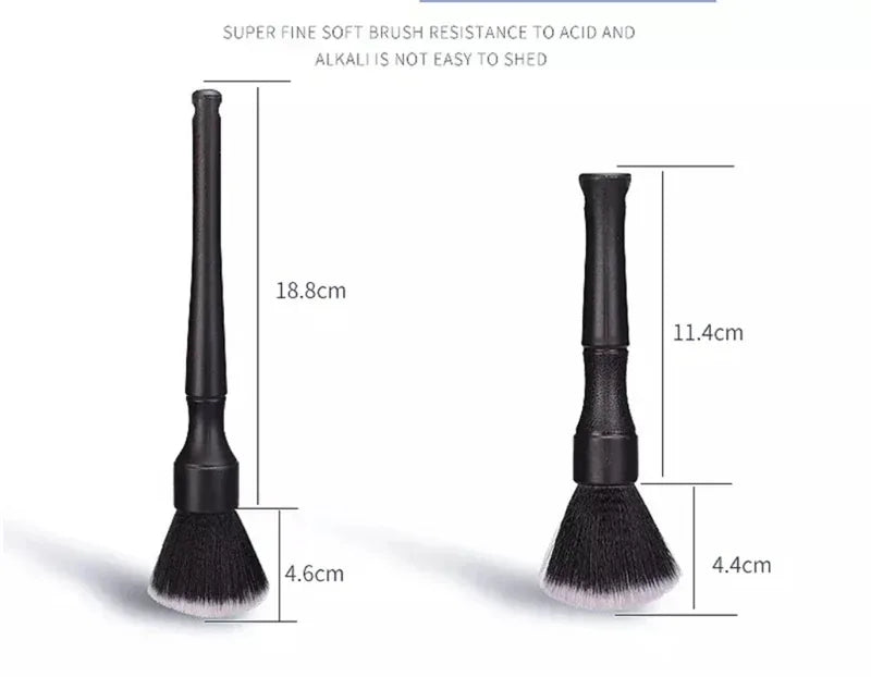Car Detailing Brush Set Soft Fiber Interior Cleaning Tools Electrostatic Dust Removal Kit