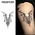 Night Bat Tattoo Patch - Gothic Waterproof Vampire Neck Temporary Tattoo