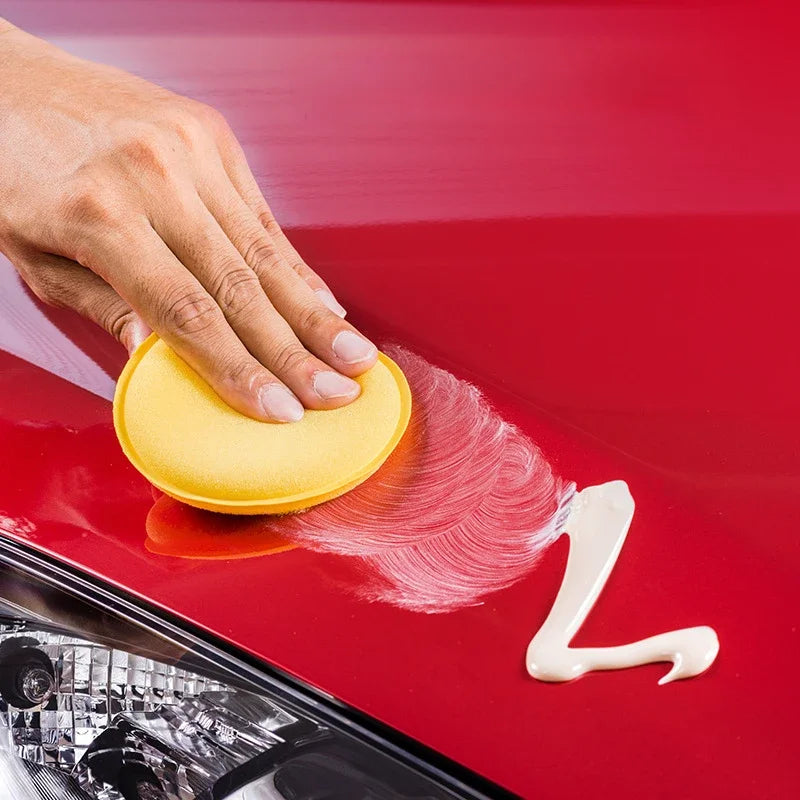 Car Waxing Polishing Sponges Set - Microfiber Foam Buffing Pads for Auto Detailing