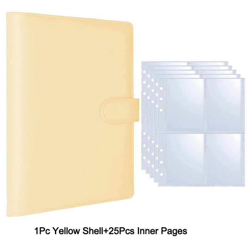 25pcs Photo Card Binder Pages A5 Photo Album Collectible Card Storage