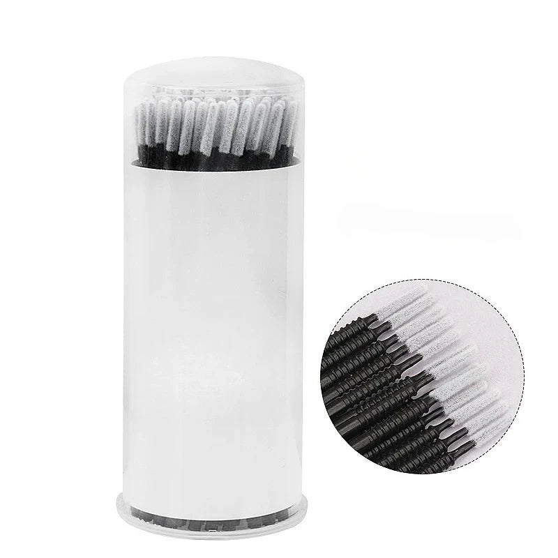 Disposable Spiral Mascara Brush Applicators Set - Microbrush Eyelash Extension Tools