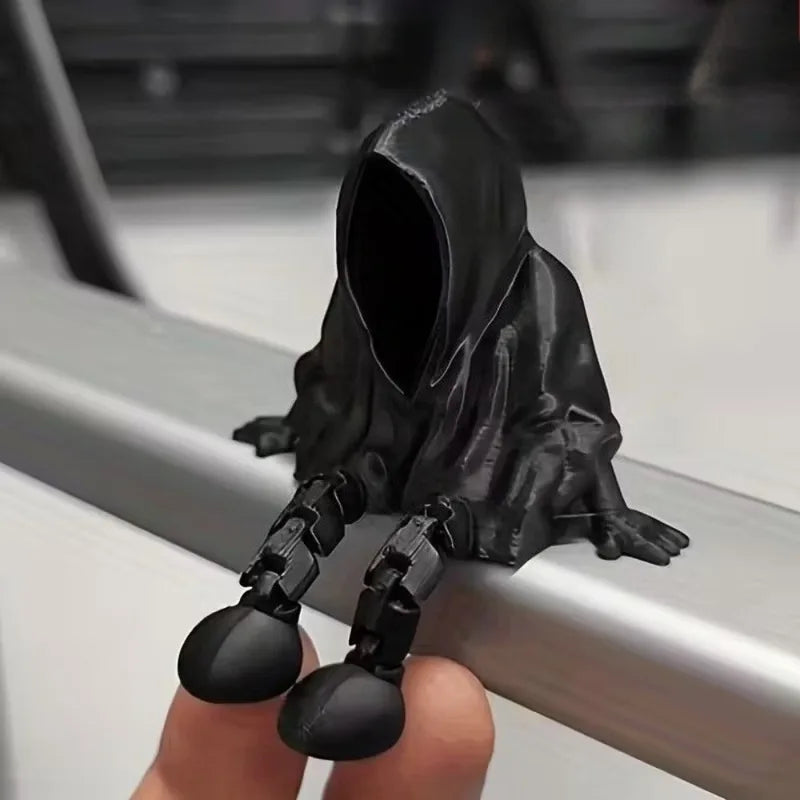 Faceless Ghost Halloween Statue Ornament - 3D Printed Gothic Death Decor