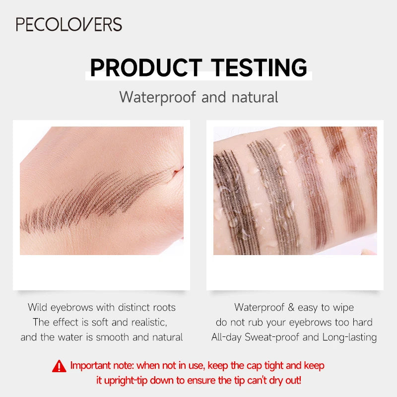 Waterproof Eyebrow Pencil Set for Women - Long Lasting Liquid Brow Pen with Tint & Tattoo Effect