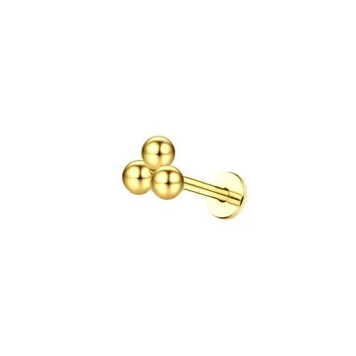 16G Flat Back Earrings for Women Stainless Steel Cartilage Stud Jewelry